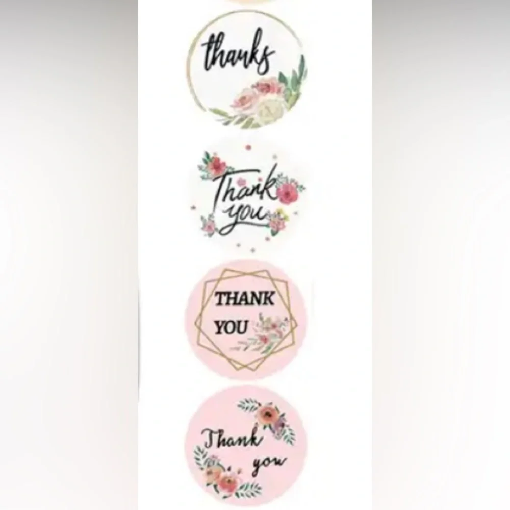 500 THANK YOU STICKERS NEW 1”